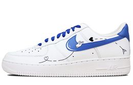 Nike: Синие кроссовки  Air Force 1