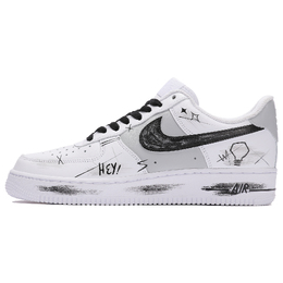 Nike: Чёрные кроссовки  Air Force 1