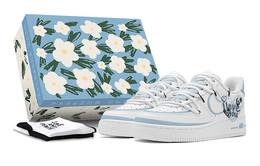 Nike: Голубые кроссовки  Air Force 1