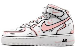 Nike: Розовые кроссовки  Air Force 1