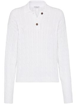 Brunello Cucinelli: Белый свитер 