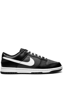 Nike: Чёрные кроссовки  Dunk Low Retro