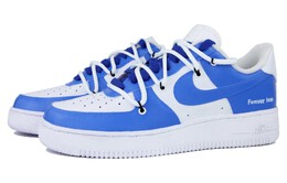 Nike: Голубые кроссовки  Air Force 1