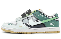 Nike: Зелёные кроссовки  Dunk