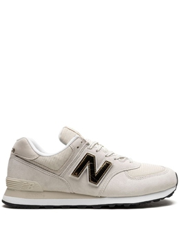 New Balance: Бежевые кроссовки  574