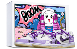 Nike: Фиолетовые кроссовки  Dunk