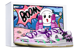Nike: Фиолетовые кроссовки  Dunk