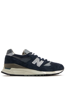 New Balance: Синие кроссовки 