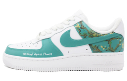 Nike: Зелёные кроссовки  Air Force 1