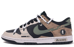 Nike: Зелёные кроссовки  Dunk