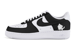 Nike: Чёрные кроссовки  Air Force 1