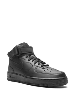 Nike: Чёрные кроссовки  Air Force 1