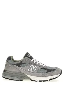 New Balance: Серые кроссовки  Core