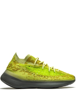 Adidas: Зелёные кроссовки  Yeezy Boost 380