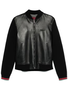 Gucci: Кожаная куртка 