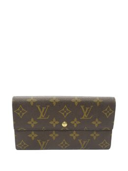 Louis Vuitton Pre-Owned: Коричневый кошелёк 