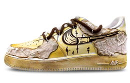 Nike: Коричневые кроссовки  Air Force 1