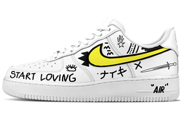 Nike: Оранжевые кроссовки  Air Force 1