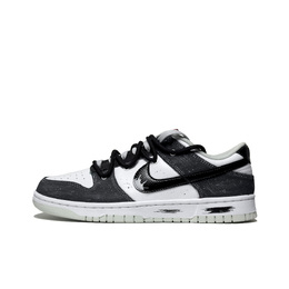 Nike: Чёрные кроссовки  Dunk Low