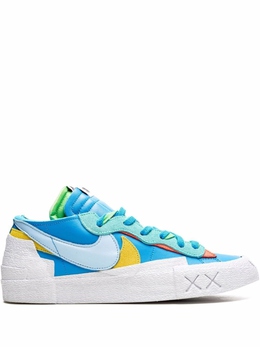 Nike: Синие кеды  Blazer Low