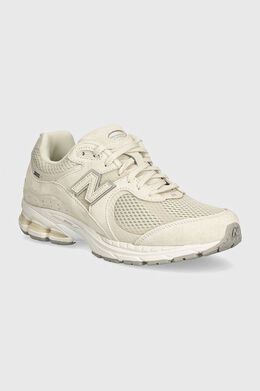 New Balance: Бежевые кроссовки 