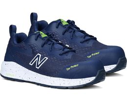 New Balance: Синие кроссовки 