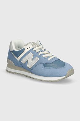 New Balance: Синие кроссовки  574