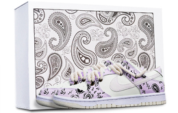 Nike: Фиолетовые кроссовки  Dunk