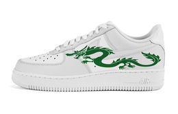 Nike: Зелёные кроссовки  Air Force 1