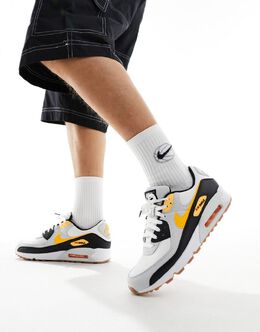 Nike: Жёлтые кроссовки  Air Max 90