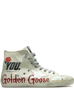 Golden Goose: Бежевые кеды  Francy