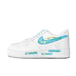 Nike: Голубые кроссовки  Air Force 1