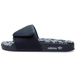 Adidas: Синие шлёпанцы  Originals