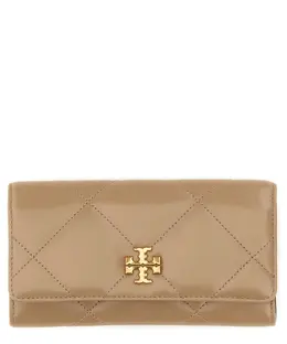 Tory Burch: Бежевый кошелёк  Kira