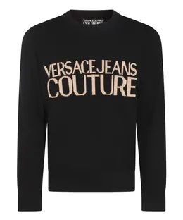 Versace Jeans Couture: Чёрный свитер 