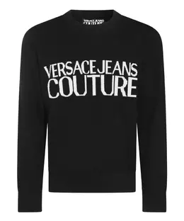 Versace Jeans Couture: Чёрный свитер 