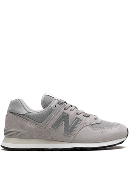New Balance: Серые кроссовки  574