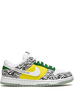 Nike: Белые кроссовки  Dunk Low
