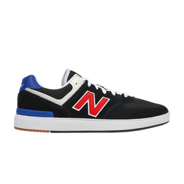 New Balance: Синие кроссовки  574