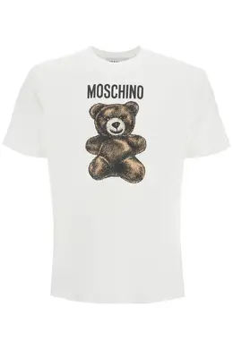 Moschino: Белая футболка  Teddy Bear