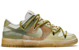 Nike: Зелёные кроссовки  Dunk