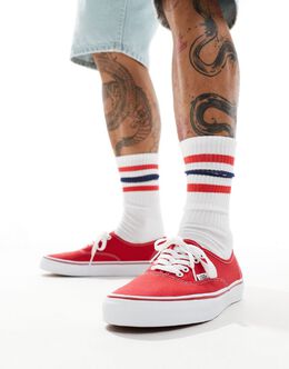 Vans: Красные кроссовки  Authentic