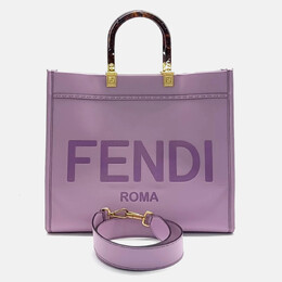 Fendi: Фиолетовая сумка-шоппер  Sunshine