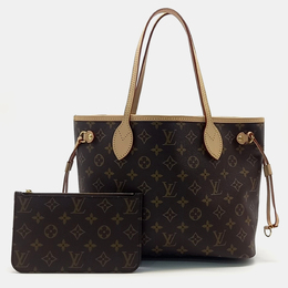 Louis Vuitton: Коричневая сумка  Neverfull