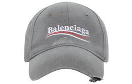 Balenciaga: Серая кепка 