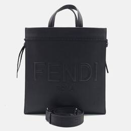 Fendi: Чёрная сумка-шоппер 