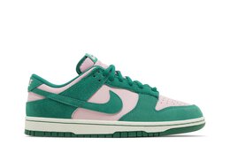 Nike: Зелёные кроссовки  Dunk Low SE