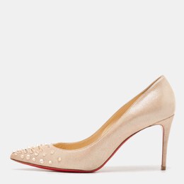 Christian Louboutin: Бежевые туфли 