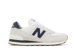 New Balance: Серые кроссовки  574