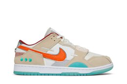 Nike: Серые кроссовки  Dunk Low